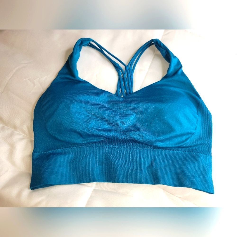 Profit Seamless Sportsbra, Women's sz M, teal.